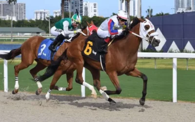 ¡Doble victoria para el jinete venezolano Emisael Jaramillo en Gulfstream Park!
