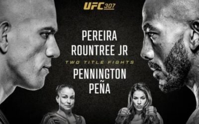 UFC 307: ¡Pereira vs. Rountree Jr. y Pennington vs. Peña! Dos títulos en juego y una cartelera explosiva