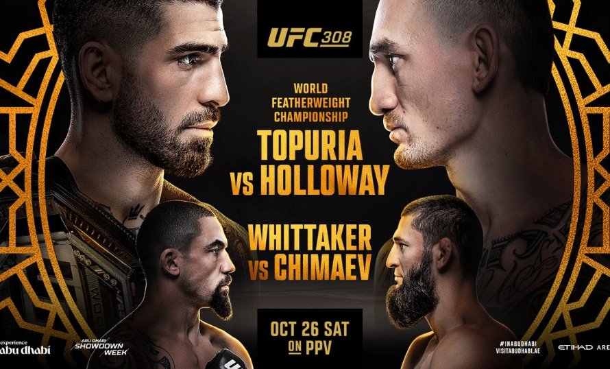 UFC 308: Abu Dhabi se viste de gala para Topuria vs. Holloway