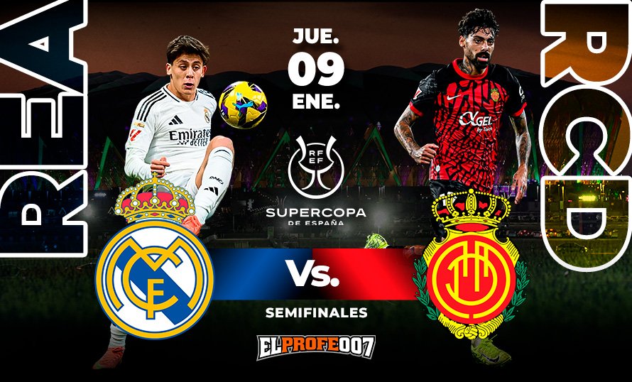 ¡Real Madrid vs. Mallorca! ⚽ Previa y pronóstico de la semifinal de la Supercopa de España