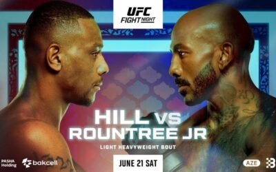 UFC Bakú: ¡Choque Semipesado! Jamahal Hill vs. Khalil Rountree Jr. Encabezan la Noche