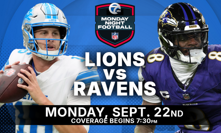 NFL: Duelo de Super Bowl en Lunes por la Noche – Ravens y Lions Chocan en Baltimore